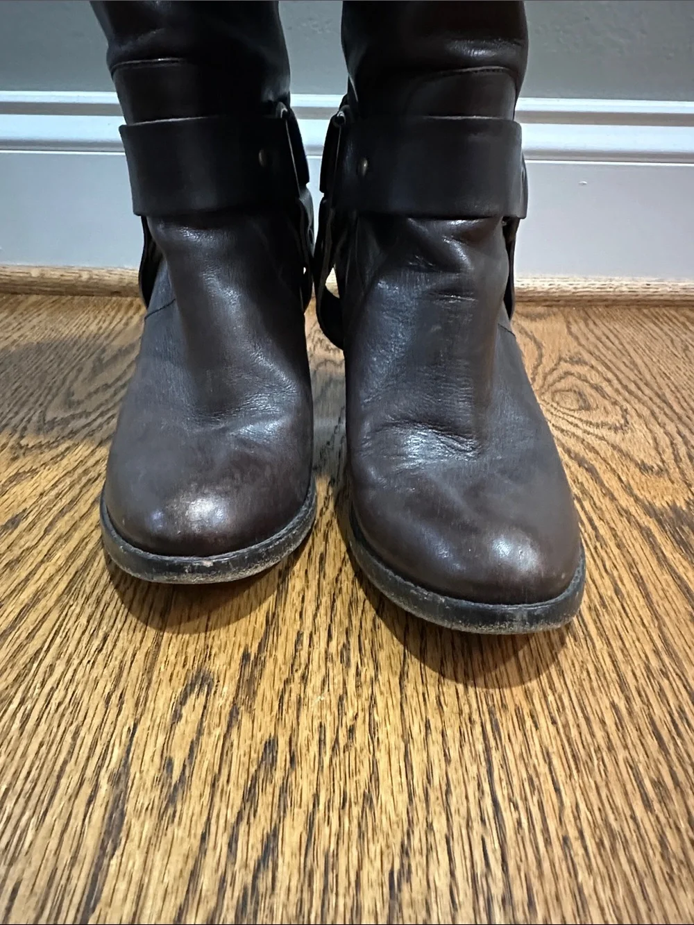 Women's Over-the-Knee Riding Boots in Dark Brown